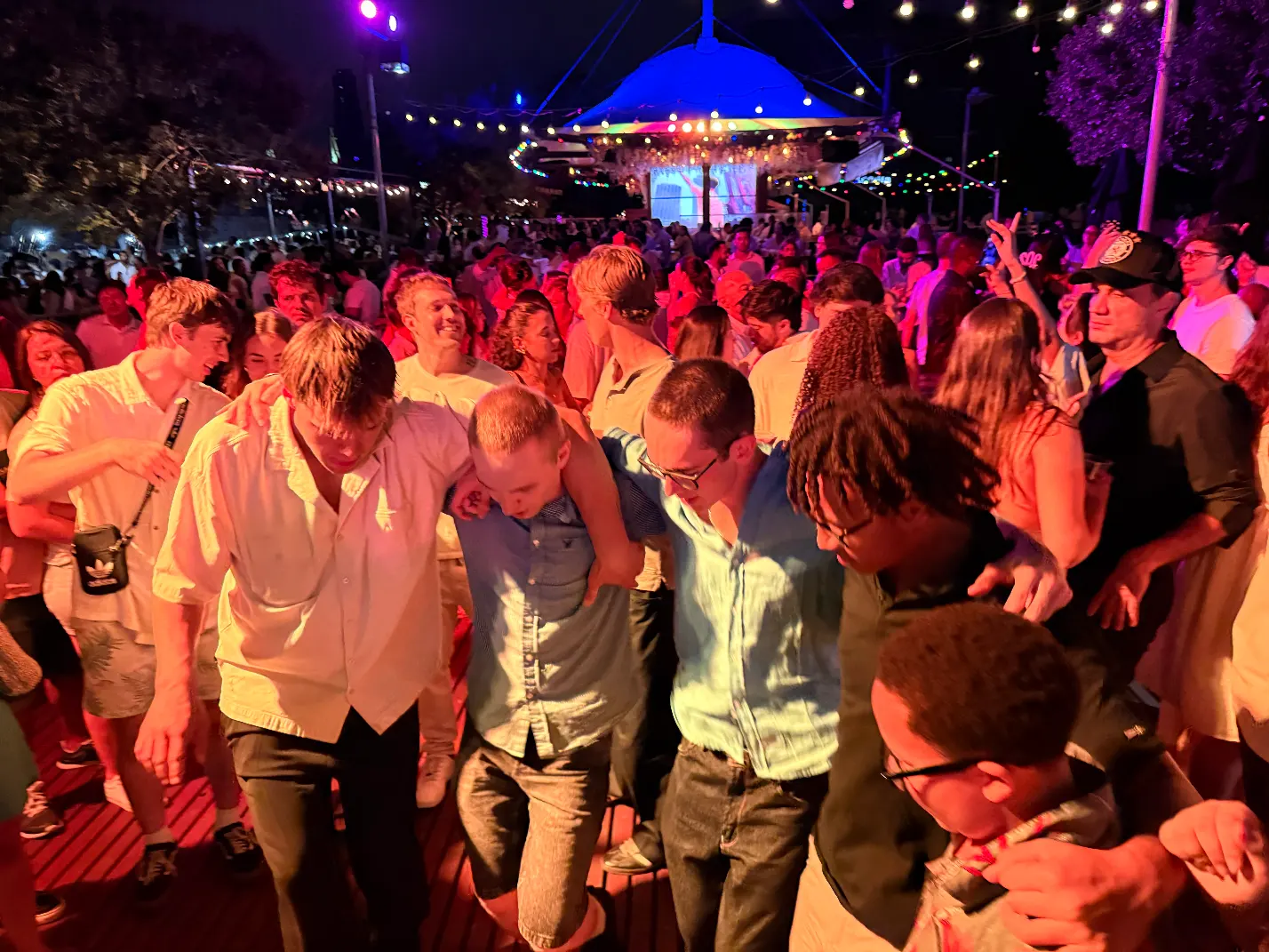 Dance floor full of people till early in the AM