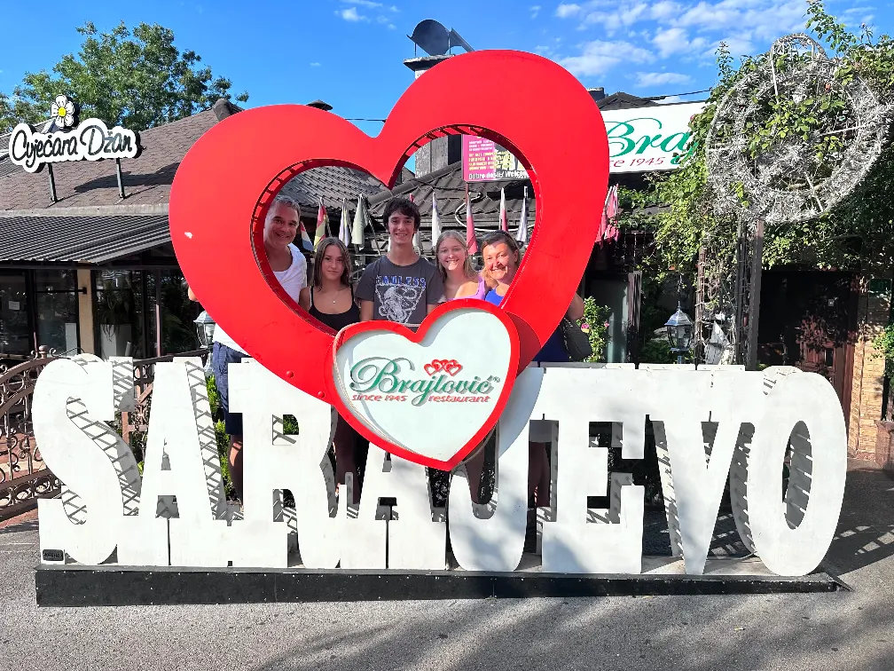 I love Sarajevo sign, Bosnia
