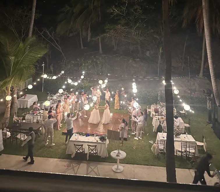 Destination wedding on the beach